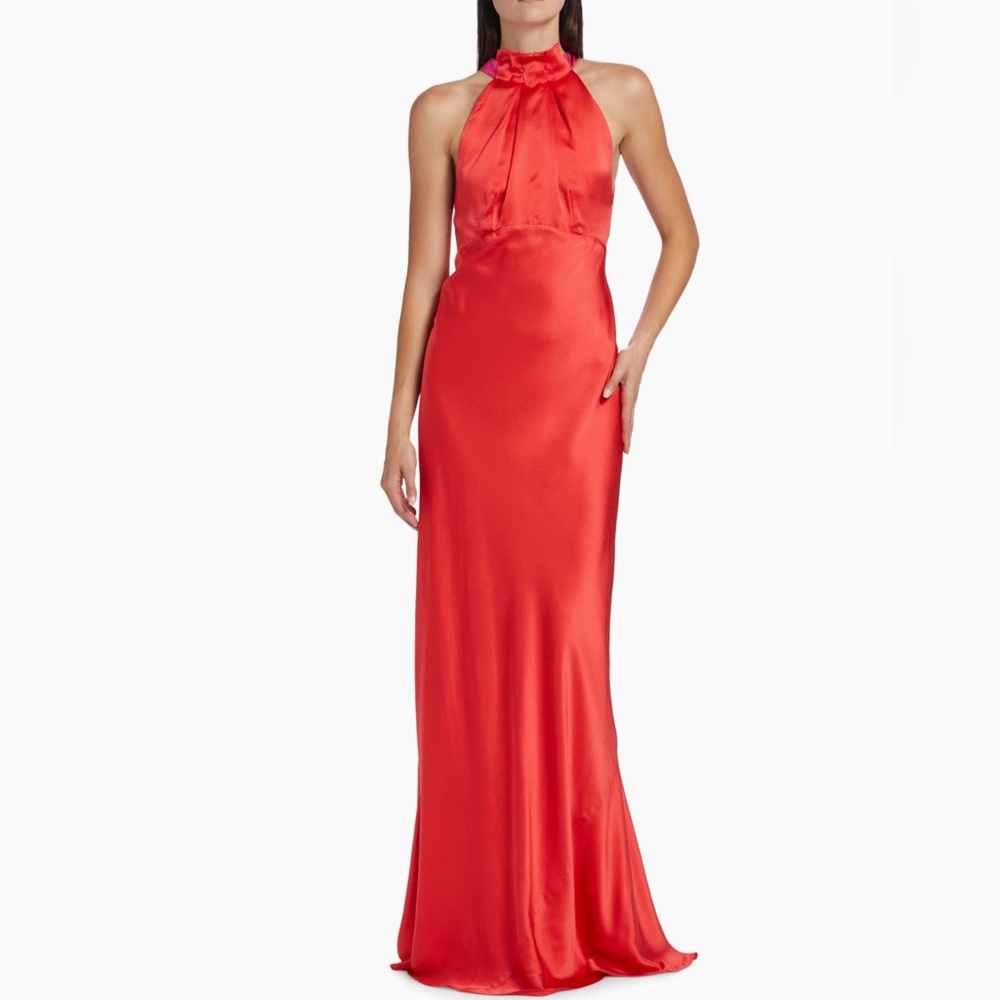 Saloni Michelle Hammered Silk Gown